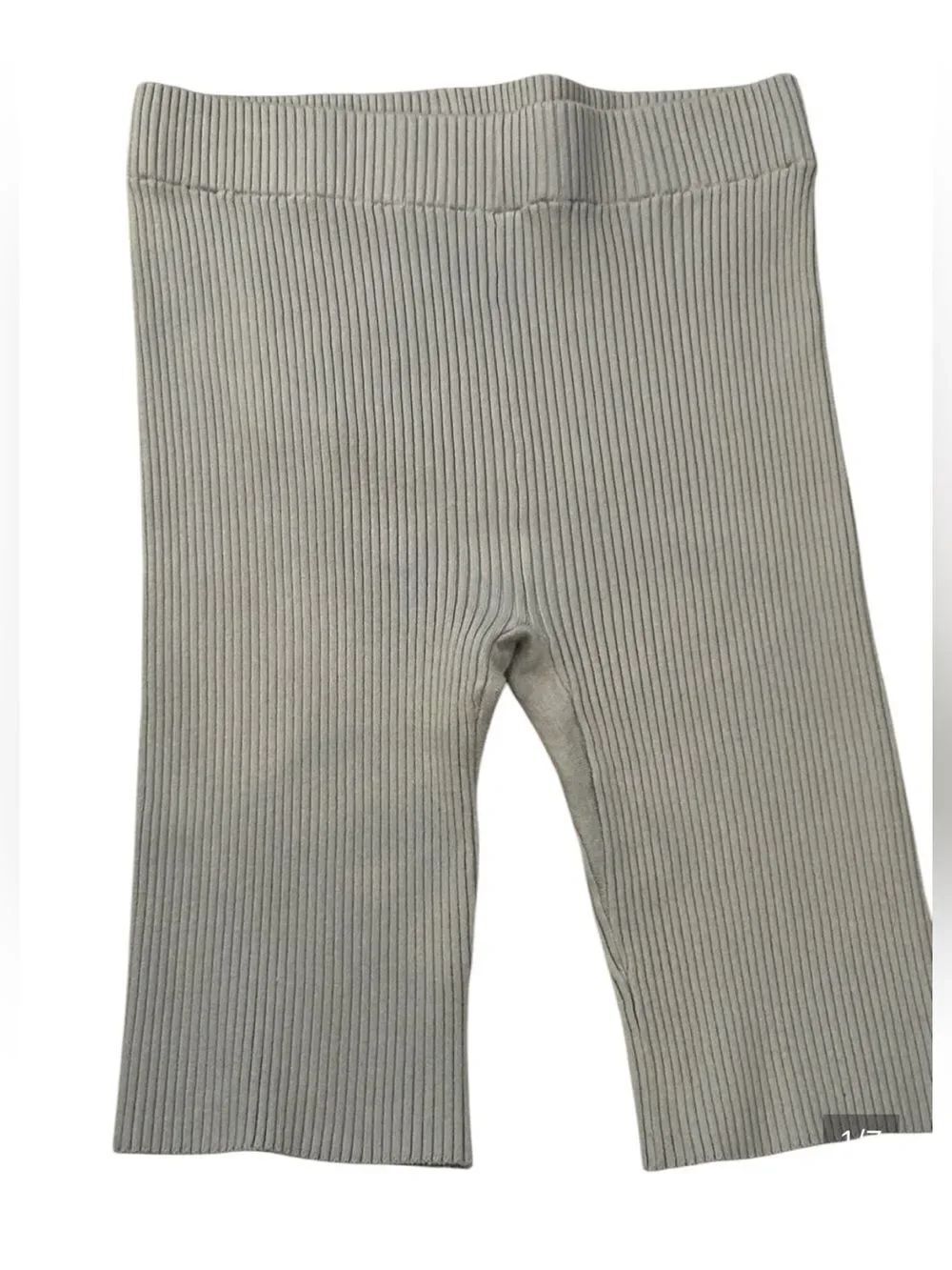 lunya Ribbed bike shorts Leggings in Soft Blue-Grey size large